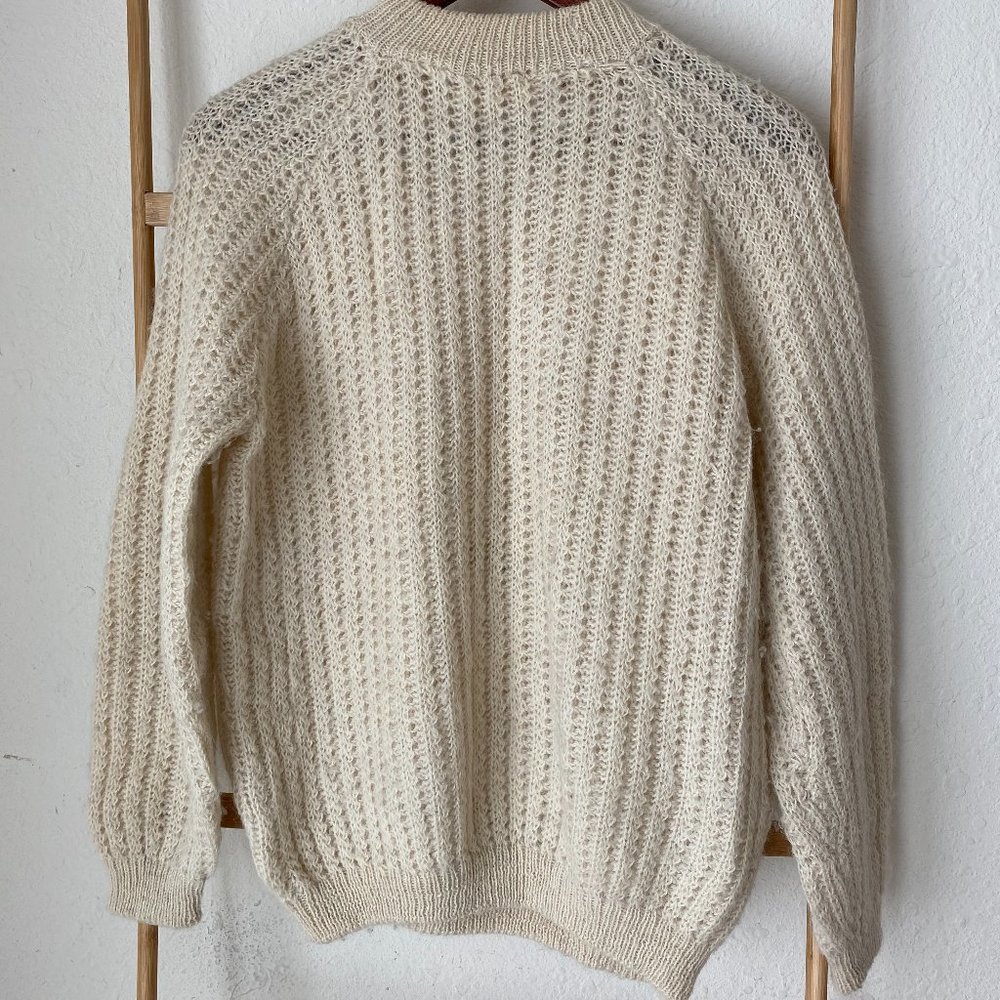 Solosix Creme Wool Sweater - Picture 3 of 5
